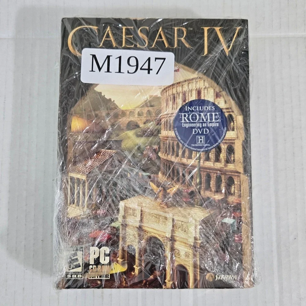 Caesar IV PC Game 2006 Vintage Big Box Sierra History Channel DVD Key